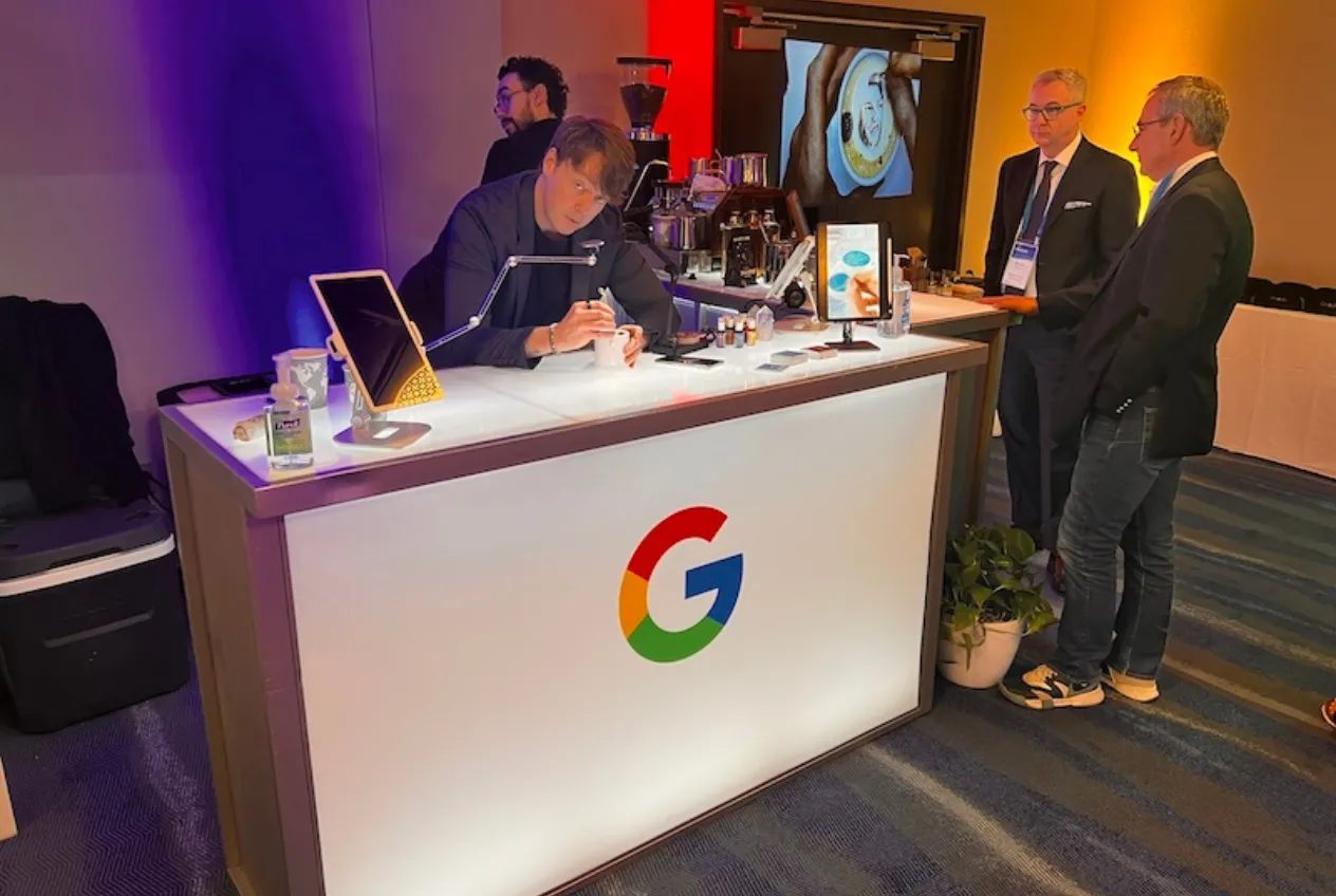Espresso service at a Google brand activation