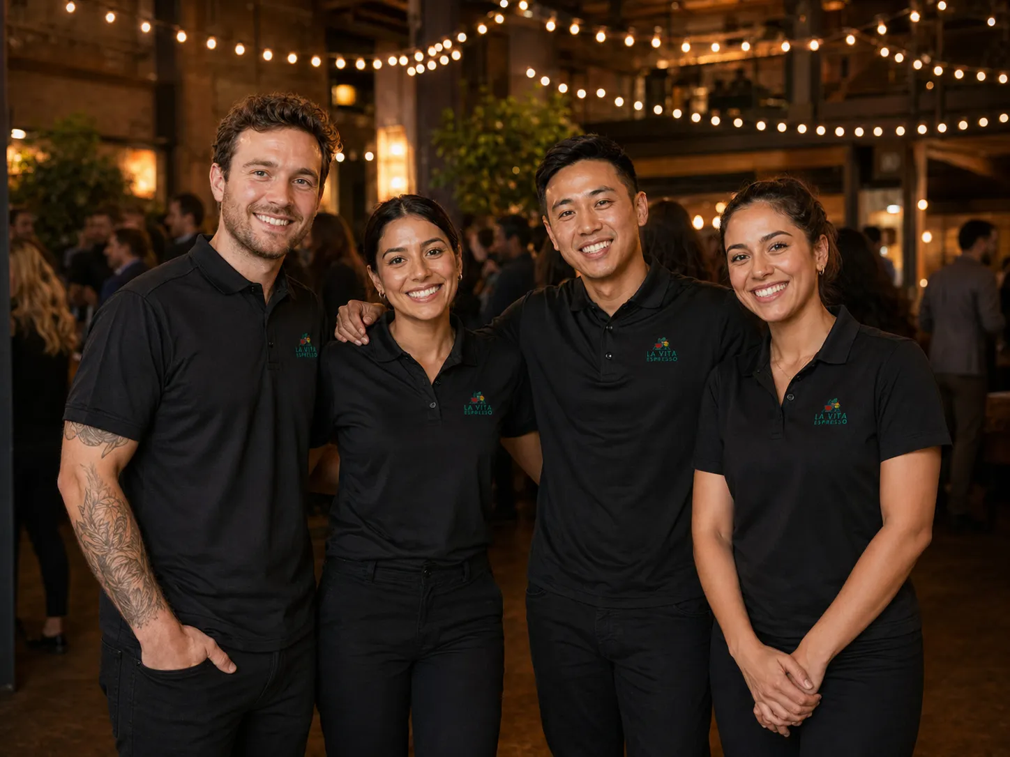 La Vita Espresso professional barista team for Twin Cities and Milwaukee coffee cart catering events